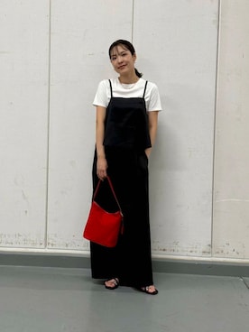 「ビスチェ」｜「アイテム（オールインワン・サロペット）」を使った、REINAさん（レディース・162cm）の夏コーディネート
