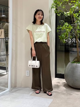 「RODE SKO（ロデスコ）のアイテム（サンダル）」を使った、REINAさん（レディース・162cm）の夏コーディネート