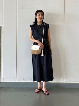 「帰省コーデ」｜「アイテム（ワンピース/ドレス）」を使った、REINAさん（レディース・162cm）の夏コーディネート