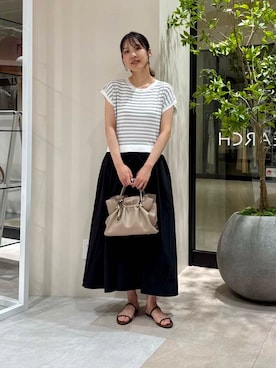 「URBANRESEARCH」｜「アイテム（ワンピース/ドレス）」を使った、REINAさん（レディース・162cm）の夏コーディネート