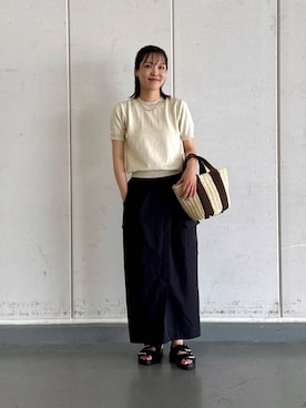 「URBANRESEARCH」｜「アイテム（サンダル）」を使った、REINAさん（レディース・162cm）の夏コーディネート