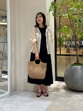 「URBANRESEARCH」｜REINAさん（レディース・162cm）の夏コーディネート