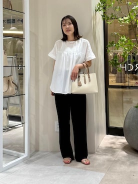 「URBANRESEARCH」｜「アイテム（サンダル）」を使った、REINAさん（レディース・162cm）の夏コーディネート