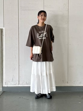 「KBF（ケイビーエフ）のアイテム」を使った、REINAさん（レディース・162cm）の秋コーディネート