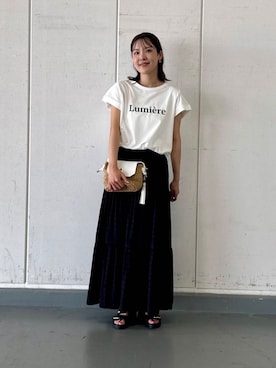 「RODE SKO（ロデスコ）のアイテム（サンダル）」を使った、REINAさん（レディース・162cm）の夏コーディネート