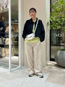 「URBANRESEARCH」｜「アイテム（デニムジャケット）」を使った、REINAさん（レディース・162cm）の春コーディネート