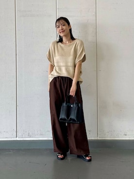 「URBANRESEARCH」｜REINAさん（レディース・162cm）の夏コーディネート