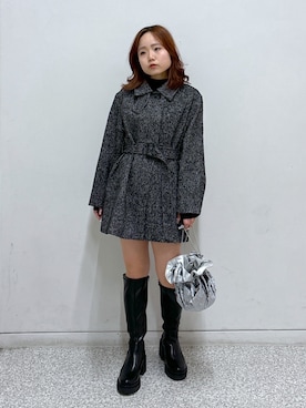 「FREE'S MART（フリーズマート）のアイテム（ダウンジャケット/コート）」を使った、maoさん（レディース・158cm）の秋コーディネート
