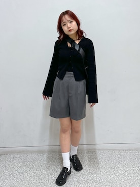 「FREE'S MART（フリーズマート）のアイテム（ローファー）」を使った、maoさん（レディース・158cm）の秋コーディネート