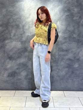 「FREE'S MART（フリーズマート）のアイテム」を使った、maoさん（骨格ウェーブ・レディース・158cm）の夏コーディネート
