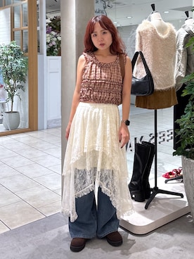 「FREE'S MART（フリーズマート）のアイテム」を使った、maoさん（レディース・158cm）の夏コーディネート