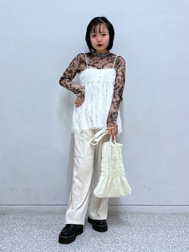 「158cmコーデ」｜「アイテム（ブーツ）」を使った、maoさん（レディース・158cm）の冬コーディネート