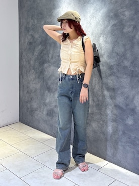 「FREE'S MART（フリーズマート）のアイテム」を使った、maoさん（レディース・158cm）の夏コーディネート