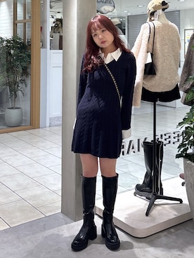 「FREE'S MART（フリーズマート）のアイテム」を使った、maoさん（レディース・158cm）の秋コーディネート