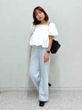 「FREE'S MART（フリーズマート）のアイテム（バレエシューズ）」を使った、maoさん（レディース・158cm）の夏コーディネート