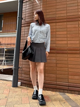 「ローファー×靴下」｜seran (Nia)さん（レディース・160cm）の春コーディネート