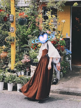 「AHCAHCUM.muchacha（アチャチュムムチャチャ）のアイテム」を使った、ちーさん（レディース・155cm）の夏コーディネート