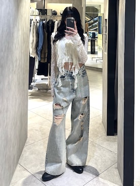 佐藤百華さん(レディース・165cm)の春コーディネート