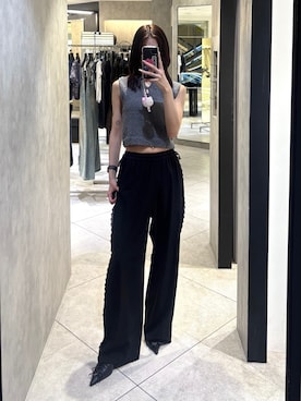 「EMODA（エモダ）のアイテム（パンプス）」を使った、佐藤百華さん（レディース・165cm）の夏コーディネート