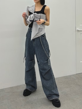 佐藤百華さん(レディース・165cm)の夏コーディネート