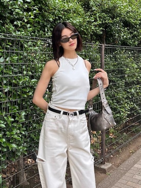 佐藤百華さん(レディース・165cm)の夏コーディネート