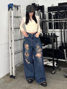 佐藤百華さん(レディース・165cm)の冬コーディネート