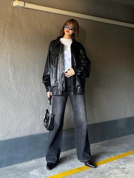 佐藤百華さん(レディース・165cm)の冬コーディネート