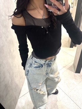 佐藤百華さん(レディース・165cm)の春コーディネート