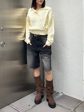 佐藤百華さん（レディース・165cm）の秋コーディネート