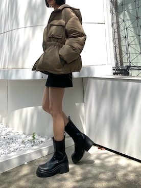 佐藤百華さん(レディース・165cm)の冬コーディネート