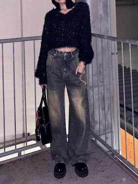 佐藤百華さんの（EMODA | エモダ）を使ったコーディネート