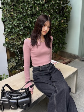 佐藤百華さん（レディース・165cm）の冬コーディネート