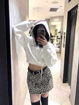 「EMODA（エモダ）のアイテム（ファッション雑貨）」を使った、佐藤百華さん（レディース・165cm）の秋コーディネート