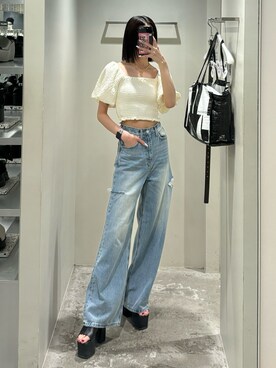 佐藤百華さん(レディース・165cm)の夏コーディネート