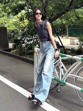 佐藤百華さん（レディース・165cm）の夏コーディネート