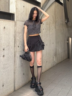 佐藤百華さんの（EMODA | エモダ）を使ったコーディネート