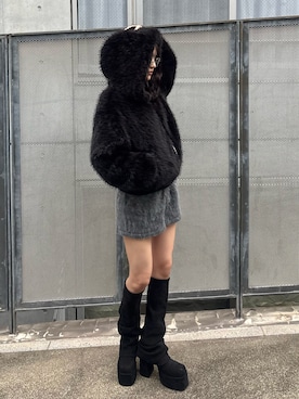 「EMODA（エモダ）のアイテム（その他パンツ）」を使った、佐藤百華さん（レディース・165cm）の秋コーディネート