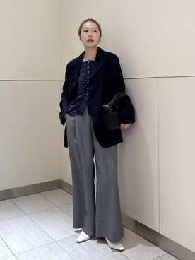 「アイテム（つなぎ/オールインワン）」を使った、muta0629さん（レディース・163cm）の冬コーディネート