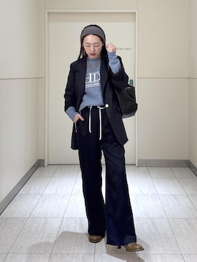 「アイテム（テーラードジャケット）」を使った、muta0629さん（レディース・163cm・20代）の秋コーディネート