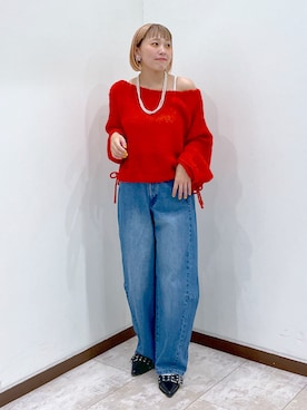 「カーブデニム」｜naoさん（レディース・151cm）の秋コーディネート