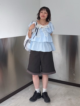 「w closet（ダブルクローゼット）のアイテム」を使った、naoさん（レディース・151cm）の夏コーディネート