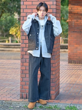 西村航さん（メンズ・177cm）の春コーディネート