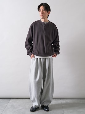 西村航さん（メンズ・177cm）の春コーディネート