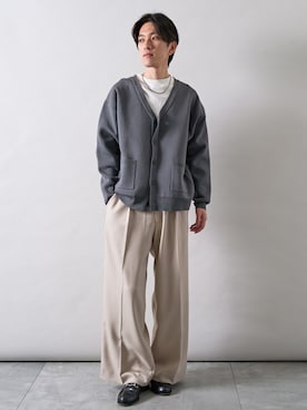 西村航さん（メンズ・177cm）の春コーディネート