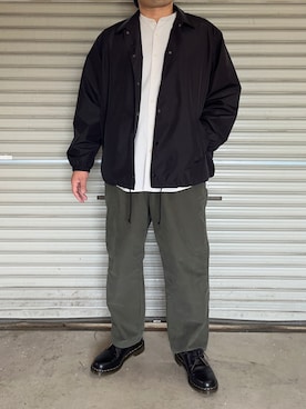 「Dr. Martens（ドクターマーチン）のアイテム（モカシン/デッキシューズ）」を使った、まさとさん（メンズ・175cm）の夏コーディネート
