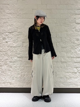 「arth（アース）のアイテム（帽子）」を使った、nono さん（レディース・155cm）の冬コーディネート