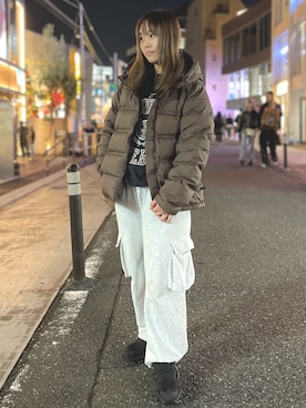 「Reebok（リーボック）のアイテム（ジャケット/アウター）」を使った、TAKASHIさん（レディース・158cm）の秋コーディネート