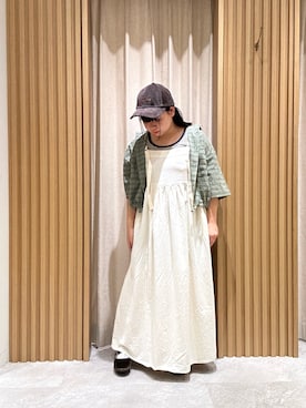 「アイテム（ワンピース/ドレス）」を使った、かわさき ゆうみさん（レディース・149cm・20代）の夏コーディネート