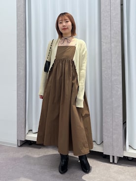 「アイテム（ワンピース/ドレス）」を使った、misakiさん（レディース・157cm・20代）の秋コーディネート