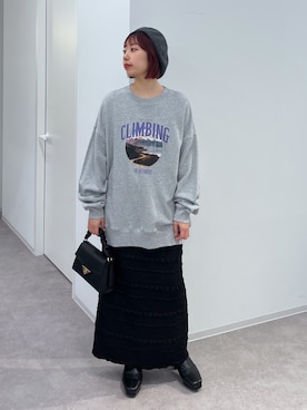 「FREE'S MART（フリーズマート）のアイテム（ハンチング/ベレー帽）」を使った、misakiさん（レディース・157cm）の秋コーディネート
